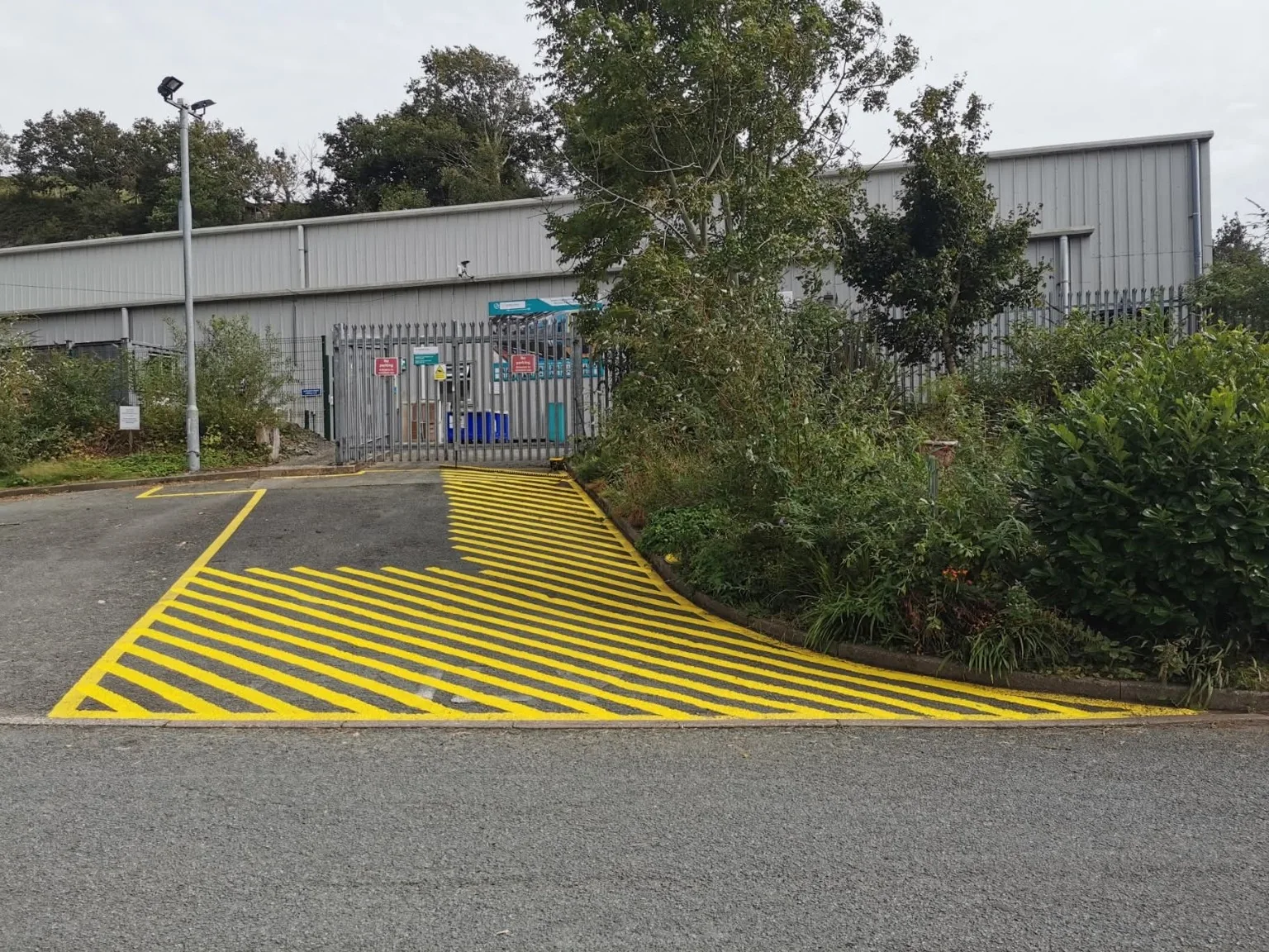 Commercial railway depot painting in Machynlleth